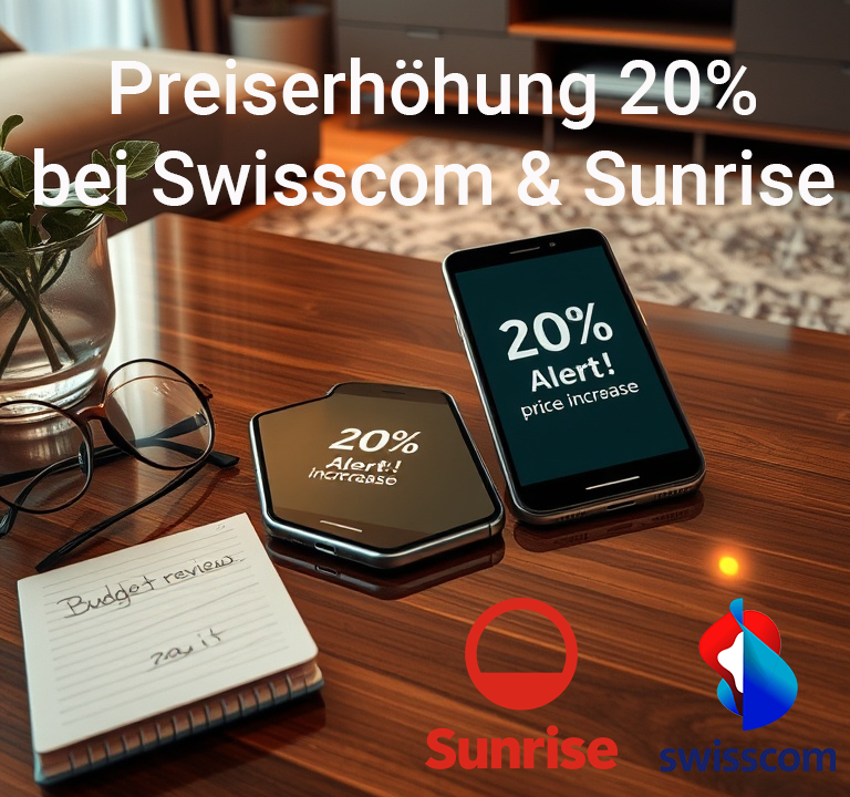 Preiserhöhung Swisscom und Sunrise